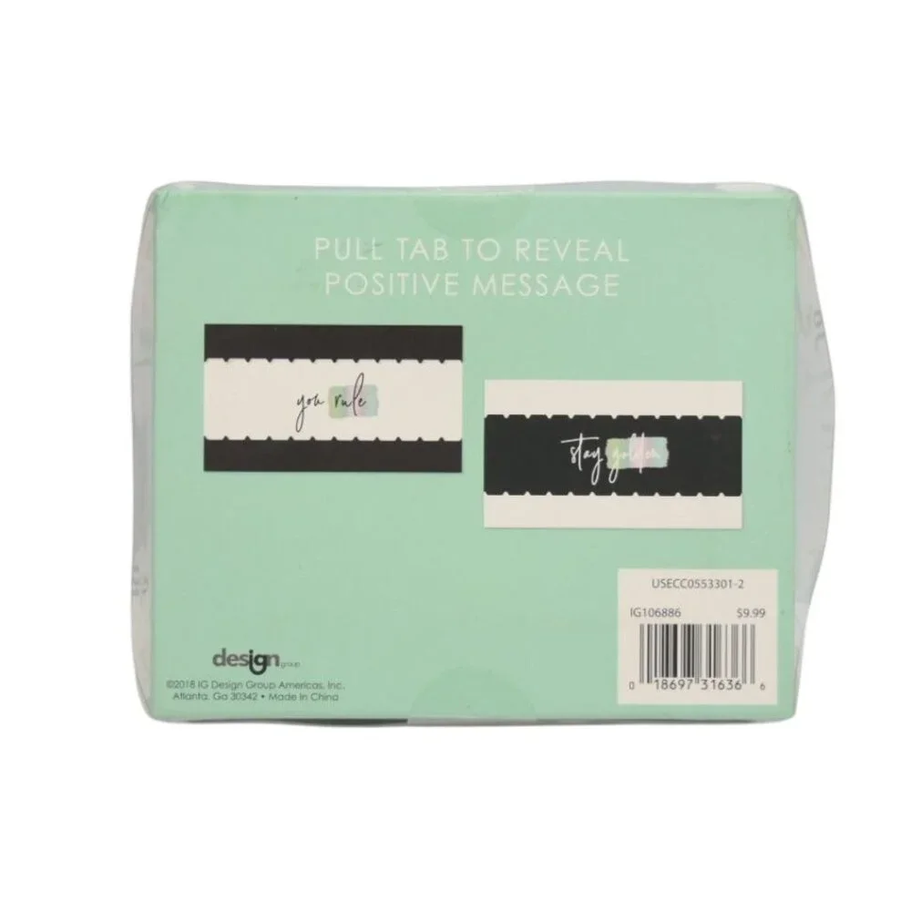 50 Ct Positive Messages Pull-Tab Notes in Tin By Design Group